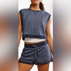 FP Movement by Free People Navy Sleeveless Top